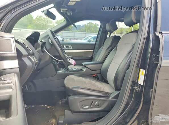 1FM5K7D83HGD76649 2017 FORD EXPLORER Black Սալոնի դիմացի տեսք