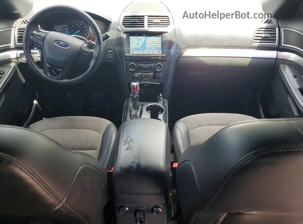 1FM5K7D83HGD76649 2017 FORD EXPLORER Black Առջևի վահանակի տեսք
