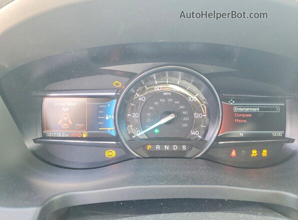 1FM5K7D83JGC25588 2018 FORD EXPLORER Burgundy Instrument cluster view