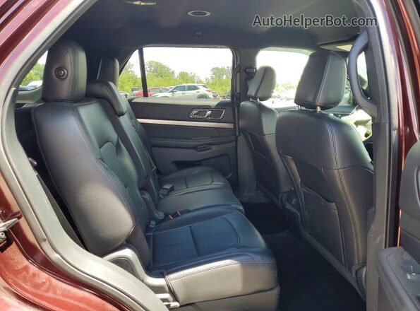 1FM5K7D83JGC25588 2018 FORD EXPLORER Burgundy Rear interior view