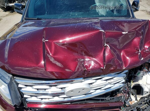1FM5K7D83JGC25588 2018 FORD EXPLORER Burgundy Engine compartment view