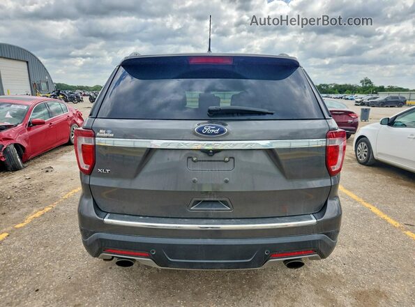 1FM5K7D83JGC27308 2018 FORD EXPLORER Gray Vista trasera