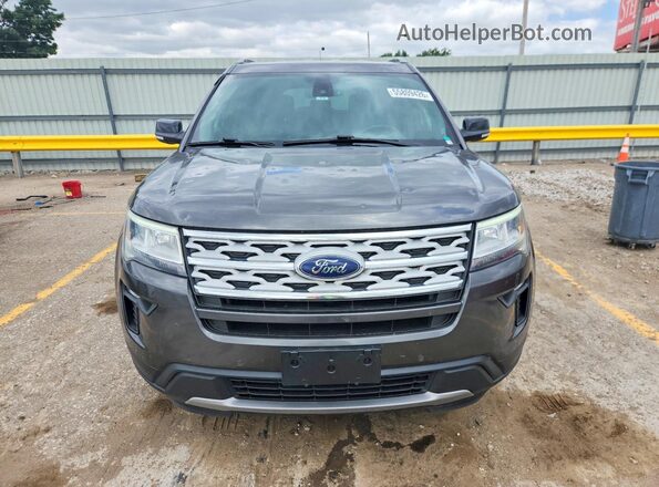 1FM5K7D83JGC27308 2018 FORD EXPLORER Gray Vista frontal
