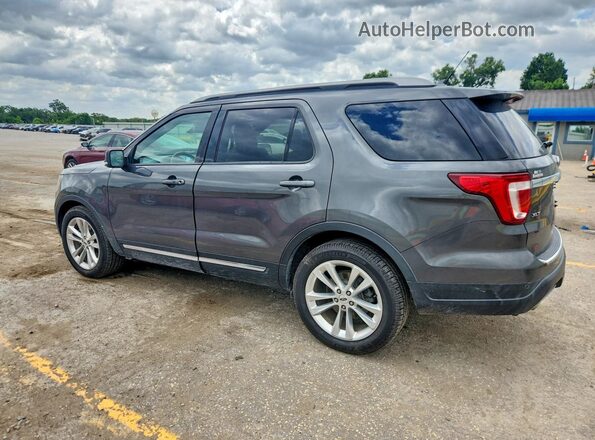 1FM5K7D83JGC27308 2018 FORD EXPLORER Gray Trasero izquierdo