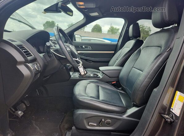 1FM5K7D83JGC27308 2018 FORD EXPLORER Gray Vista interior delantera