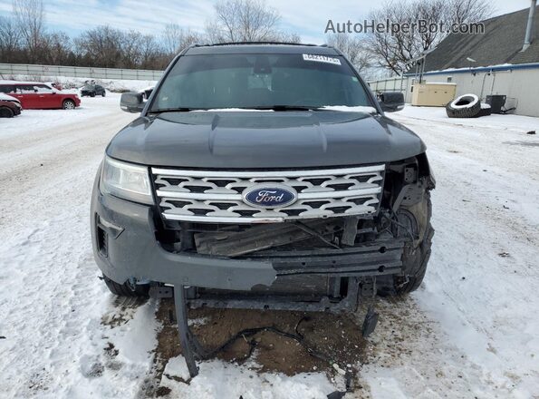 1FM5K7D83JGC47848 2018 FORD EXPLORER Серый Вид спереди