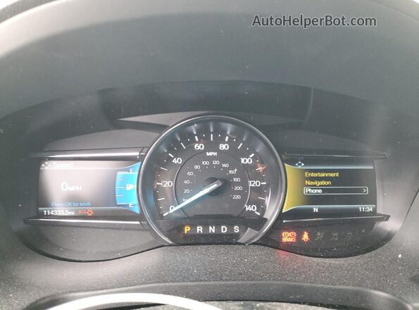 1FM5K7D83JGC47848 2018 FORD EXPLORER Серый Вид щитка приборов