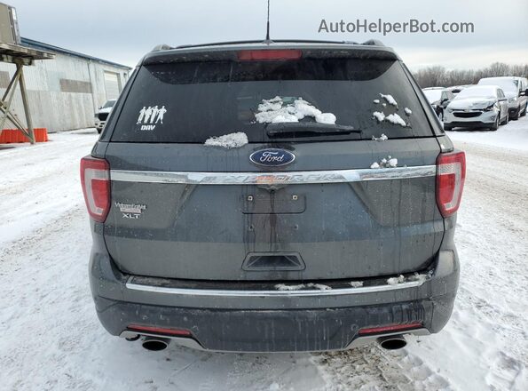 1FM5K7D83JGC47848 2018 FORD EXPLORER Серый Вид сзади