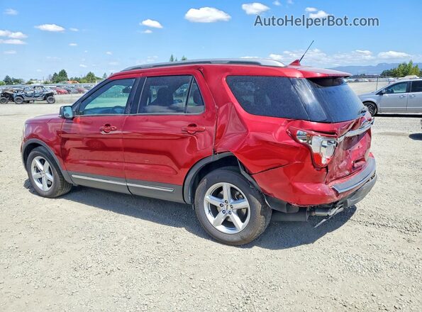 1FM5K7D83JGC72653 2018 FORD EXPLORER Red Rear left