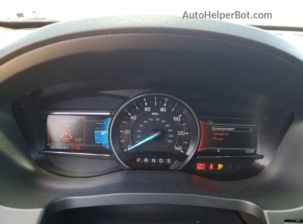 1FM5K7D83JGC72653 2018 FORD EXPLORER Red Instrument cluster view