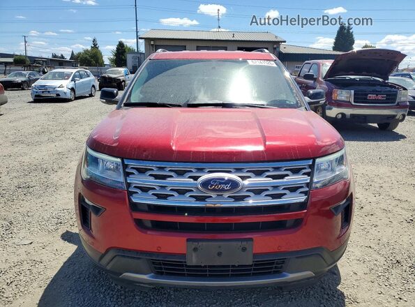 1FM5K7D83JGC72653 2018 FORD EXPLORER Red Front view