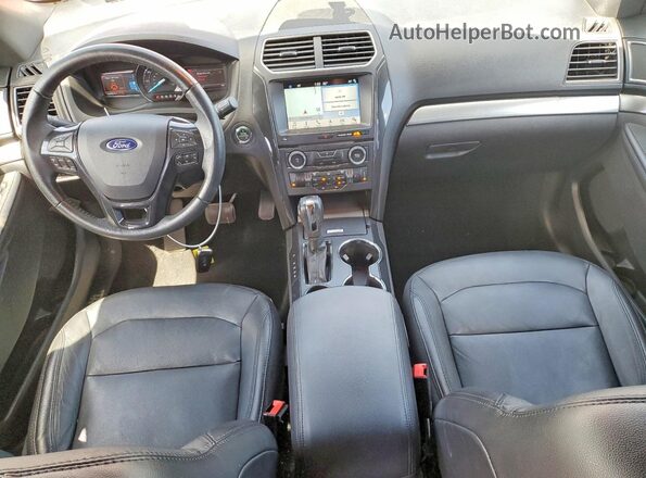 1FM5K7D83JGC72653 2018 FORD EXPLORER Red Dashboard view