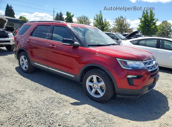 1FM5K7D83JGC72653 2018 FORD EXPLORER Red Front right