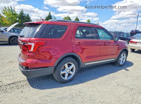 1FM5K7D83JGC72653 2018 FORD EXPLORER Red Rear right