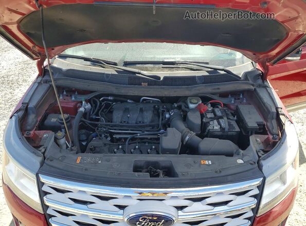 1FM5K7D83JGC72653 2018 FORD EXPLORER Red Engine compartment view