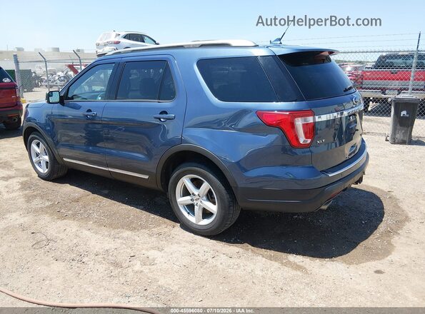 1FM5K7D83JGC85838 2018 FORD EXPLORER Blue Rear left