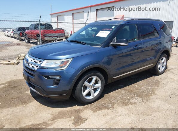 1FM5K7D83JGC85838 2018 FORD EXPLORER Blue Front left