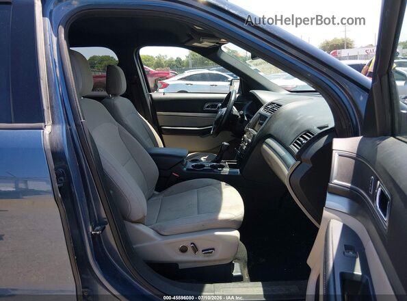 1FM5K7D83JGC85838 2018 FORD EXPLORER Blue Front interior view