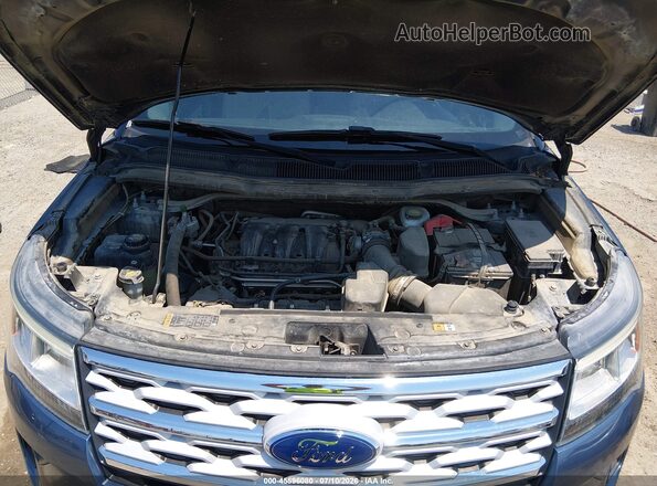 1FM5K7D83JGC85838 2018 FORD EXPLORER Blue Rear view