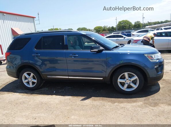 1FM5K7D83JGC85838 2018 FORD EXPLORER Blue Rear interior view