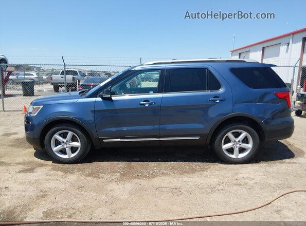 1FM5K7D83JGC85838 2018 FORD EXPLORER Blue 360 interior view