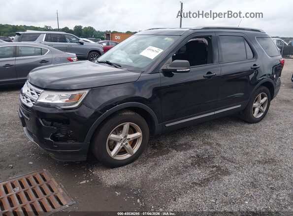 1FM5K7D83KGA84927 2019 FORD EXPLORER Black წინა მარცხენა ხედი სამი მეოთხედიდან