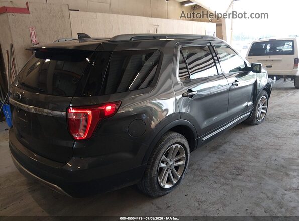 1FM5K7D84HGA84265 2017 FORD EXPLORER Gray Trasero derecho