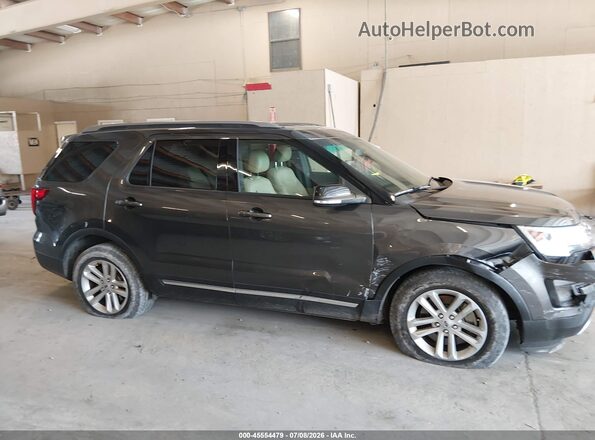 1FM5K7D84HGA84265 2017 FORD EXPLORER Gray Vista interior trasera