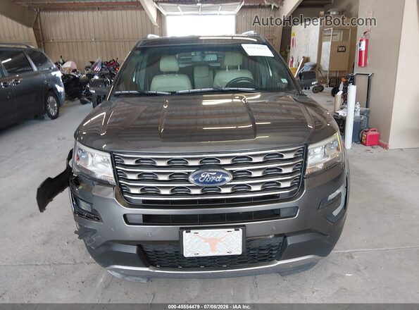 1FM5K7D84HGA84265 2017 FORD EXPLORER Gray Vista del cuadro de instrumentos