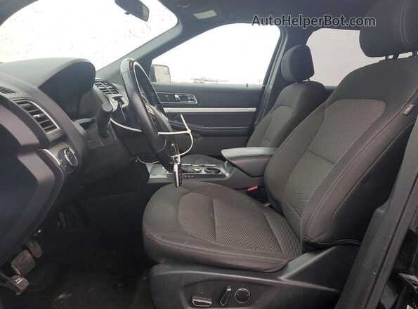 1FM5K7D84HGC51854 2017 FORD EXPLORER Black Front interior view