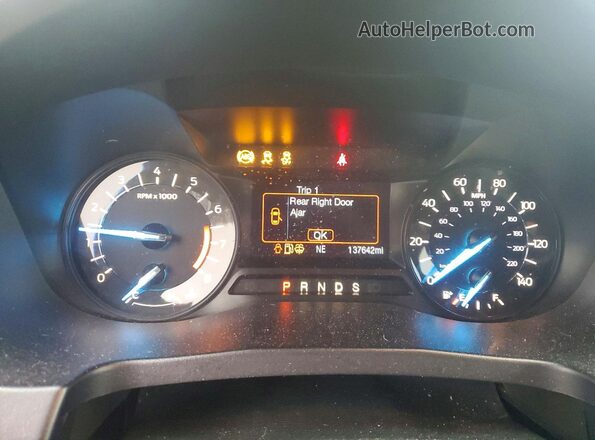 1FM5K7D84HGC51854 2017 FORD EXPLORER Black Instrument cluster view