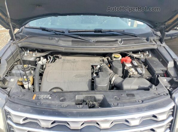1FM5K7D84HGC51854 2017 FORD EXPLORER Black Rear interior view