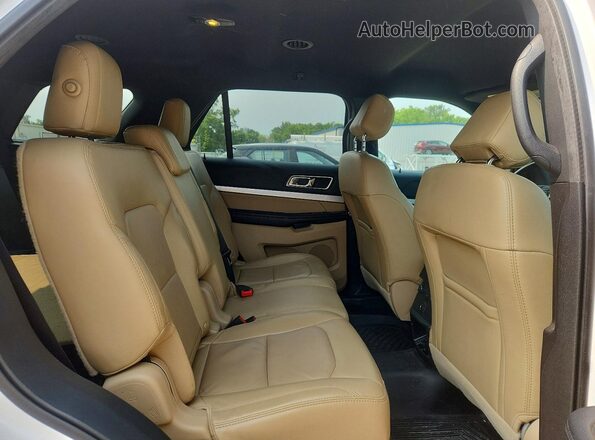 1FM5K7D84HGD62713 2017 FORD EXPLORER Белый Вид задней части салона