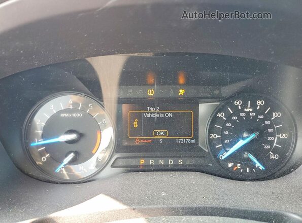 1FM5K7D84HGE09738 2017 FORD EXPLORER Red Instrument cluster view