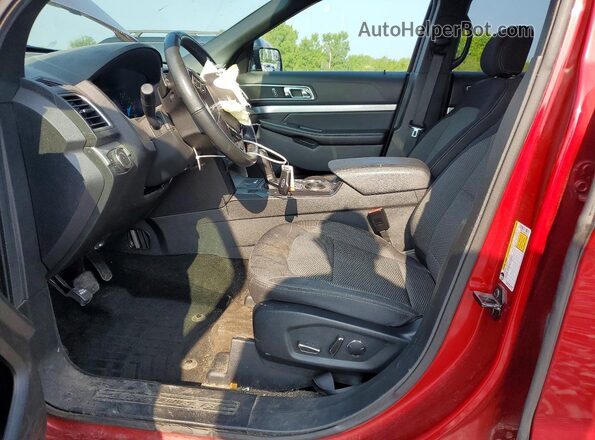 1FM5K7D84HGE09738 2017 FORD EXPLORER Red Front interior view