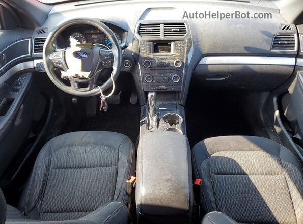 1FM5K7D84HGE09738 2017 FORD EXPLORER Red Dashboard view