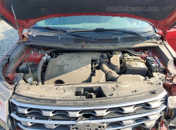 1FM5K7D84HGE09738 2017 FORD EXPLORER Red Engine compartment view