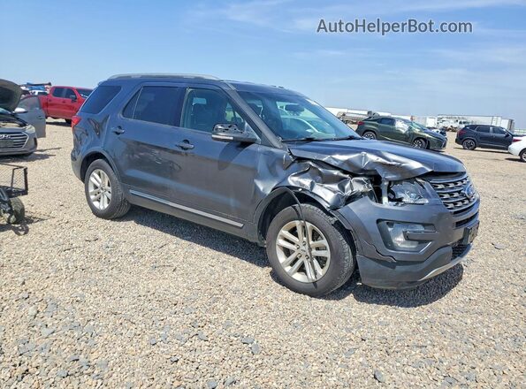 1FM5K7D84HGE29150 2017 FORD EXPLORER Gray Առջևի աջ