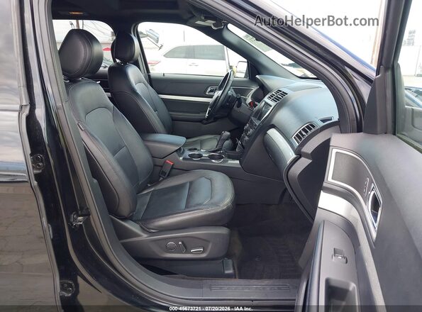 1FM5K7D84HGE38589 2017 FORD EXPLORER Черный Вид салона спереди