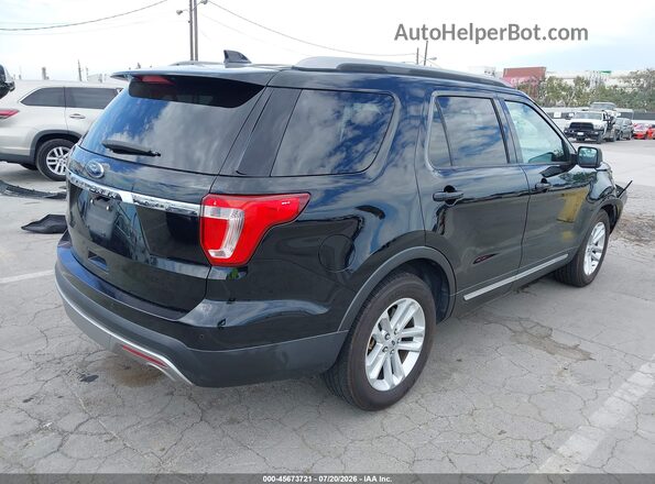 1FM5K7D84HGE38589 2017 FORD EXPLORER Черный Задняя правая четверть