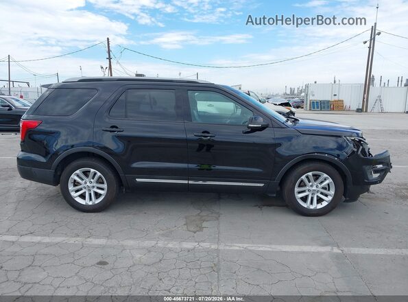 1FM5K7D84HGE38589 2017 FORD EXPLORER Черный Вид задней части салона