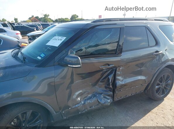 1FM5K7D84JGC69101 2018 FORD EXPLORER Gray Widok z przodu