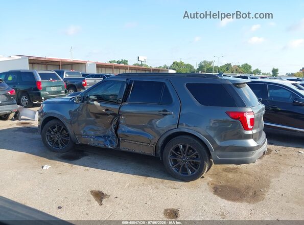 1FM5K7D84JGC69101 2018 FORD EXPLORER Gray Widok wnętrza 360 stopni