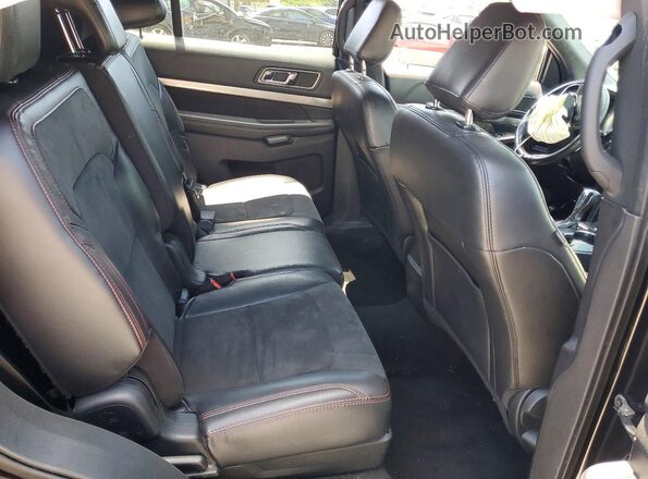1FM5K7D84KGA84323 2019 FORD EXPLORER Black Вид задньої частини салону