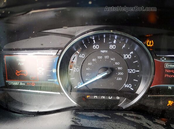 1FM5K7D84KGA84323 2019 FORD EXPLORER Black Вид щитка приладів