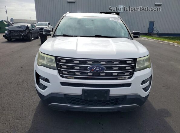 1FM5K7D85GGB30829 2016 FORD EXPLORER White წინა ხედი