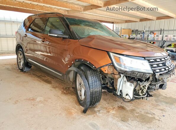 1FM5K7D85HGA46334 2017 FORD EXPLORER Brown Front right