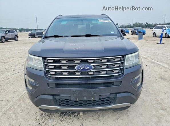1FM5K7D85HGA69161 2017 FORD EXPLORER Gray Front view