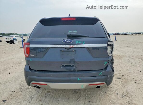 1FM5K7D85HGA69161 2017 FORD EXPLORER Gray Rear view