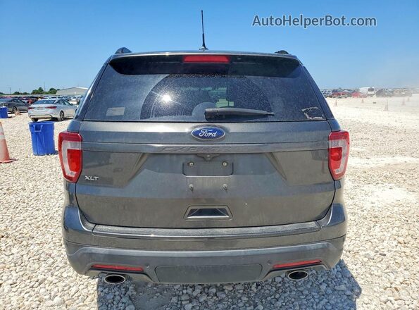 1FM5K7D85JGC13961 2018 FORD EXPLORER Black Вид ззаду